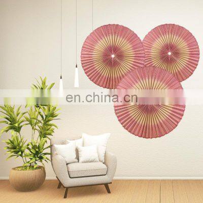 Hot Selling New Design Round Bamboo Fan Wall Hanging Wall Art Decoration Cheap Wholesale made in Vietnam