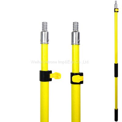 Quick Locked Coloured Fiberglass Telescopic Handle Poles