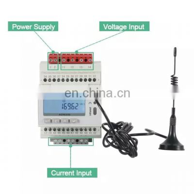 Factory Direct Sale Total Harmonic 4G WIFI Lora NB optional three phase rs485 iot 3 phase energy quality meter with ct