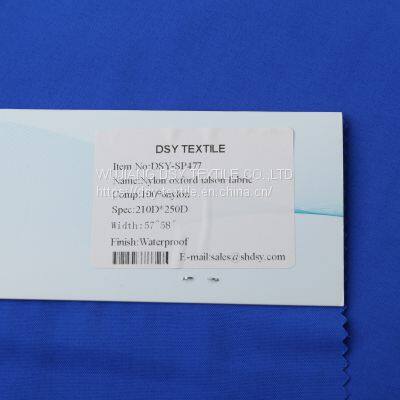 Nylon Taslon Oxford Waterproof, Breathable, Wear-resistant School Uniform Vest Work Clothes Fabric photo-2