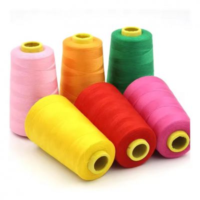 Wholesale 20s/2 4000y Poly Poly Core Spun 100% Polyester Yarn Staple Sewing Thread Manufacturer for Garment