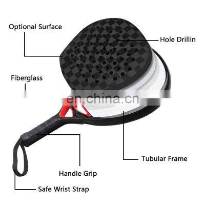 Wholesale Customized 3K 12K 18K Carbon Fiber Soft EVA Padel Rackets