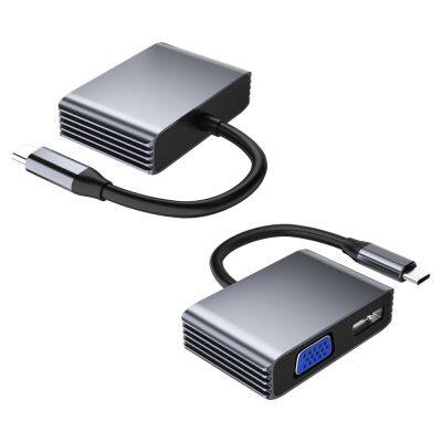 type-c to DP+VGA docking station