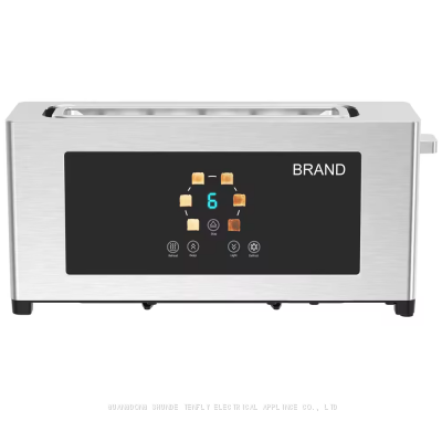 Tenfly Stainless Steel 2 Slice Toaster, Automatic Pop-up TouchScreen Bread Toaster, Home Breakfast Sandwich Maker Factory Custom photo-2