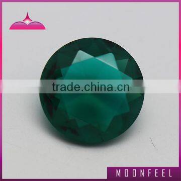 wholesale round diamond cut glass gems