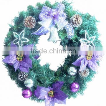 Natural Wooden/PVC Decorated Christmas Wreaths Christmas PARTY Stage decoration