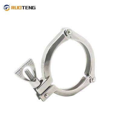 [RUOTENG] ISO Heavy Duty Three Piece Sanitary Stainless Steel 304/316L Pipe Fitting 3 PCS Part Ferrule Clamp photo-3