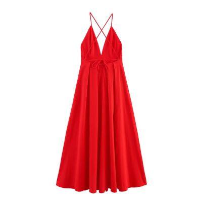 2025 Spring New Dress for Women's Wear: Slim Fit and Casual Strap Design, with a Small Niche Sense