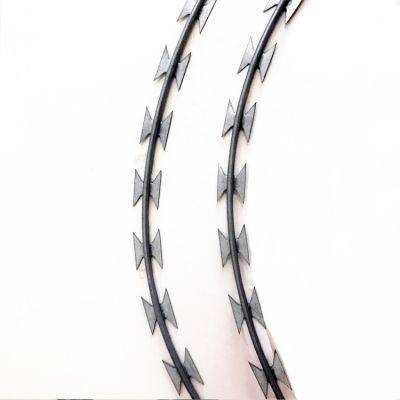 Expanded Razor Barbed Wire Fence Flat Wrap Razor Barbed Wire Diamond Weld Razor Wire Fence Sustainable Waterproof photo-6