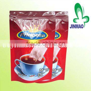 Stand up tea packaging plastic bags for sale