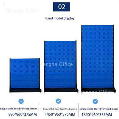 Freestanding Pegboard Tool Rack | Space Saving Home Garage Organizer System For DIY Basement Workshop photo-2