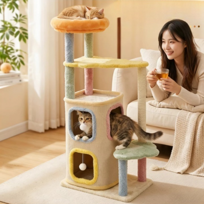 Modular Cat Tree With Interchangeable Platforms for Custom Setup photo-2