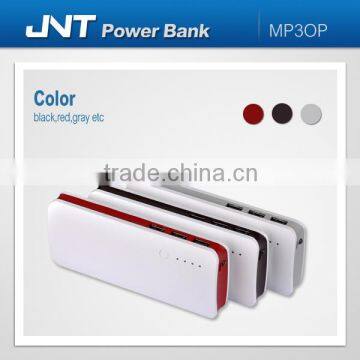 10000mAh protable rechargeable mobile power bank charger with 3 output USB for smart phones