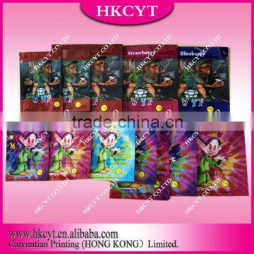 Hot sell bag!!OMG/WTF herbal incense packaging bags for differet flavors and colors