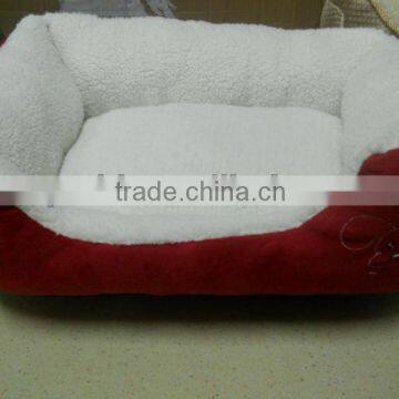 plush pet bed for dog /plush animal pet bed/pet plush bed