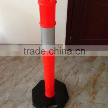 Saudi Arabia T-Top Bollard with Reflective Band & 6kg Base