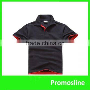 Hot Sell embroidery black polo tshirts with logo printing