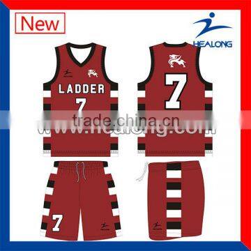 Sublimation Reversible Mesh Basketball Jerseys Clothing