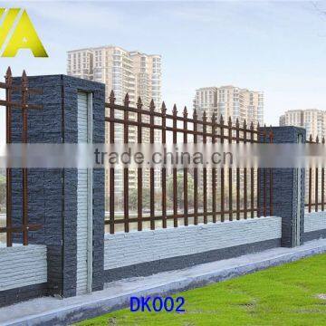 DK002 ornamental custom wrought iron fence designs for garden