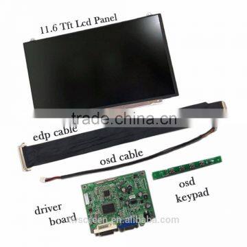 11.6 inches Tft Lcd Panel with Driver Board edp interface