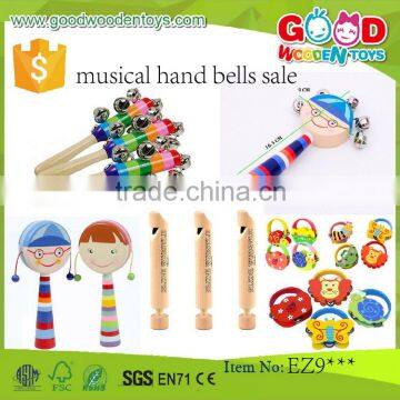 EN71/ASTM high quality wooden educational kids toys OEM/ODM musical hand bell sale                        
                                                Quality Choice