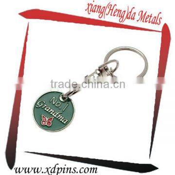 promotional trolley token, coin keyring,shopping trolley coin keyring