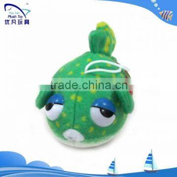 plush keychain/plush animal big eyes/cute colorful kids fish toys