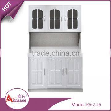 Customized dining room furniture simple design removable pvc white wood mdf cheap kitchen cabinets