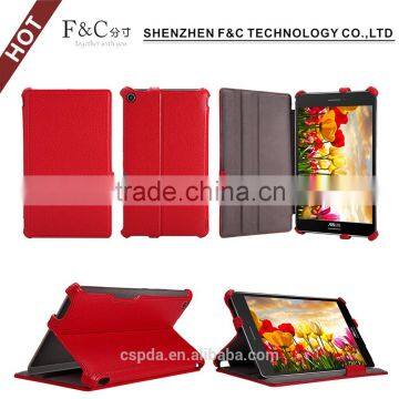 Best price stand folio heat setting leather case for Asus zenpad S 8.0 with multiple view angles