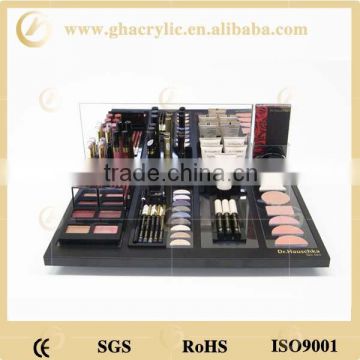 customized professional mutifunctional makeup organizer cosmetic display stand