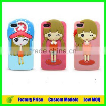 Paypal acceptable sex girl Silicone 3d phone case for Iphone 5c cell phone case back cover