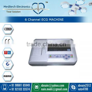 6 Channel Digital Electrocardiograph ECG