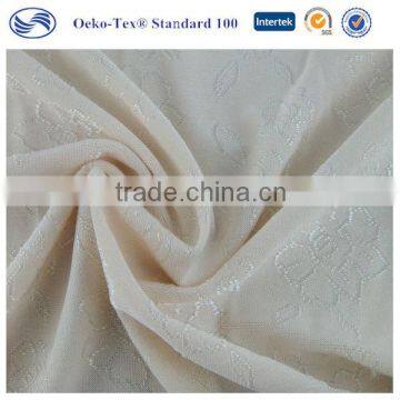 4-way high quality jacquard lycra polyester spandex fabric/wholesale high stretch polyester fabric