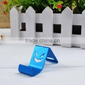 Universal Color Devil Smile Face Aluminum Metal Mini Cell Phone Holder Smartphone Hoder Phone Stand photo-3