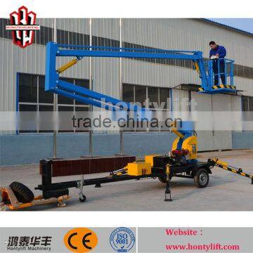 CE certificated! 16m hydraulic spider boom lifts access platform towable cherry picker for sale