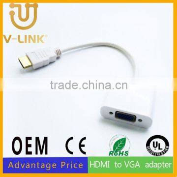 Manufacture quality 1080p hdmi to vga cable for DVD player