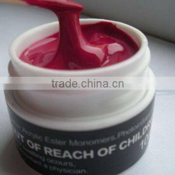 Cosmetic brand of colored Pudding Gel for extension