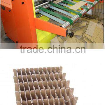 Corrugated partition leaving clapboard board making machine