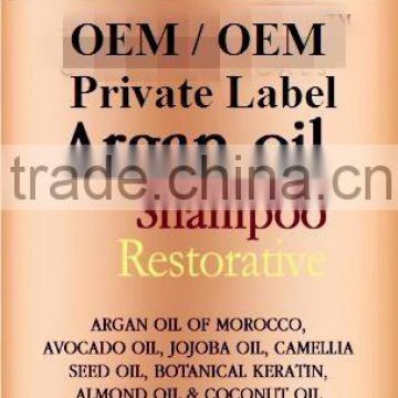 Argan oil repairing natural organic shampoo