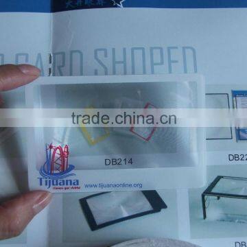 credit card size plastic fresnel lens