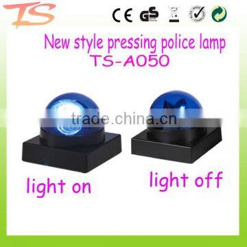 Battery operated LED rotating police lights