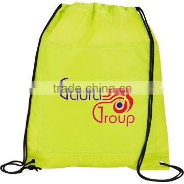 Promotion Waterproof Polyester Drawstring Backpack Shoe Bag