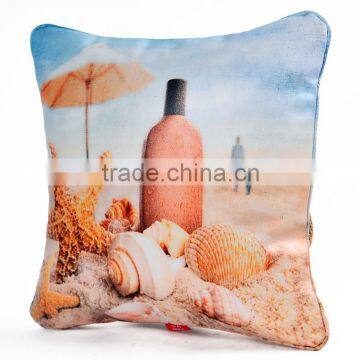 Cute Elegant Beach Seascape Inflatable Throw Pillow Case With Insert 30cm Supplier's Choice photo-2