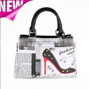 Lady Handbag and Tote Bag with Color Printing of vintage Fashion/ New Design Wholesale Fashion Gift