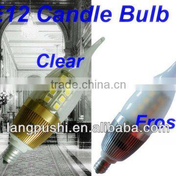 3W 5W 6W Warm White Candelabra E12 High Power LED Candle Light Bulb