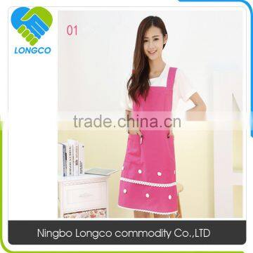 Factrory price Cheap Promotional Polyester Waterproof Cooking Apron,Fashion Kitchen Apron