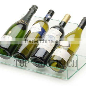 Hot sell wholesale acrylic portable wine rack