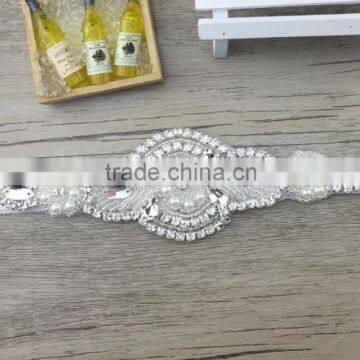 Hot sale rhinestone headband for baby,handmade stretch elastic hair headband