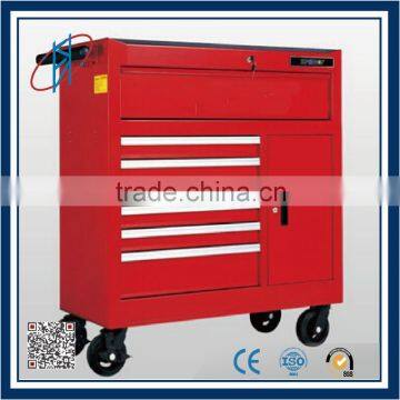 Steel metal Tool trolley with handle and wheels                        
                                                Quality Choice