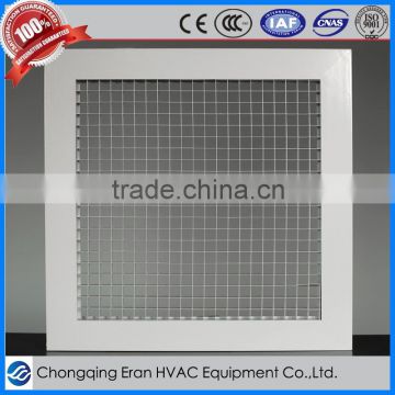 Aluminum egg crate grille ceiling vent filter